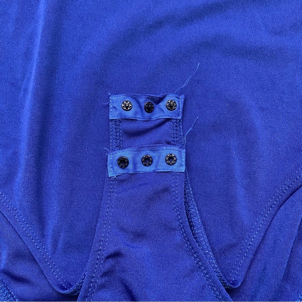 Shein Size M Cobalt Blue Long Sleeve Bodysuit - Picture 5 of 10